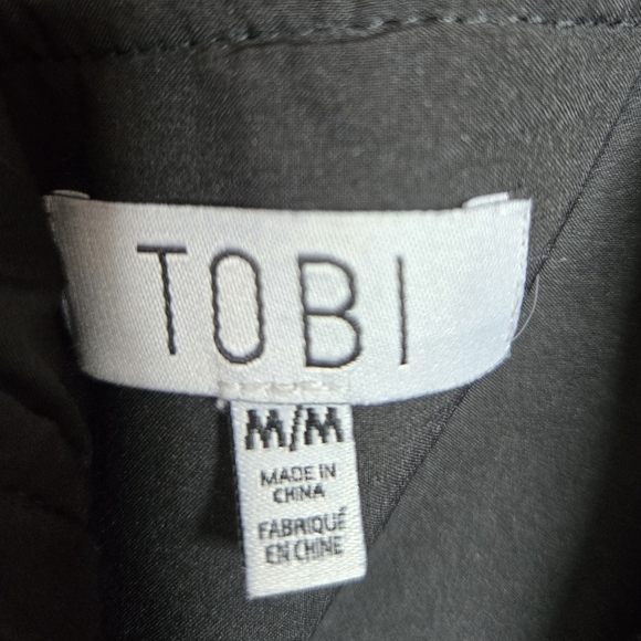 Tobi Rose Black Multi Embroidered Bodycon Dress, Size Medium - Picture 6 of 6